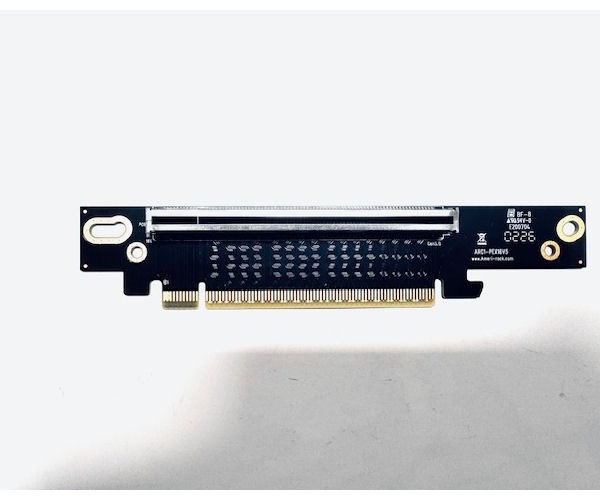 ARC1-PEX16V5 Gen5 1U PCIE X16 Fixed x16 Right-Angle (F) to x16 (M) Riser Card
