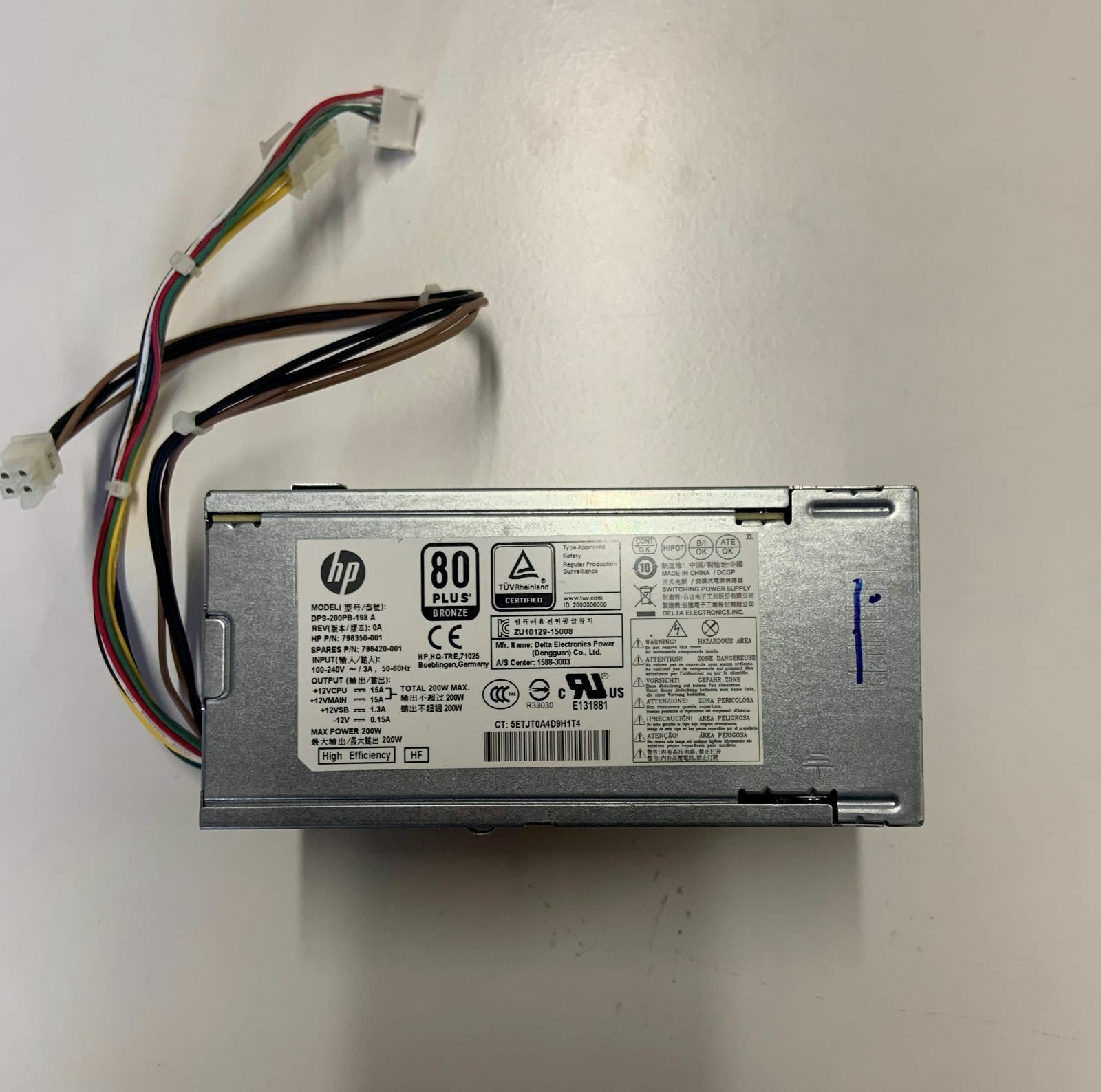 Genuine HP Compaq SFF 200W Power Supply DPS-200PB-198 A 796350-001 796420-001
