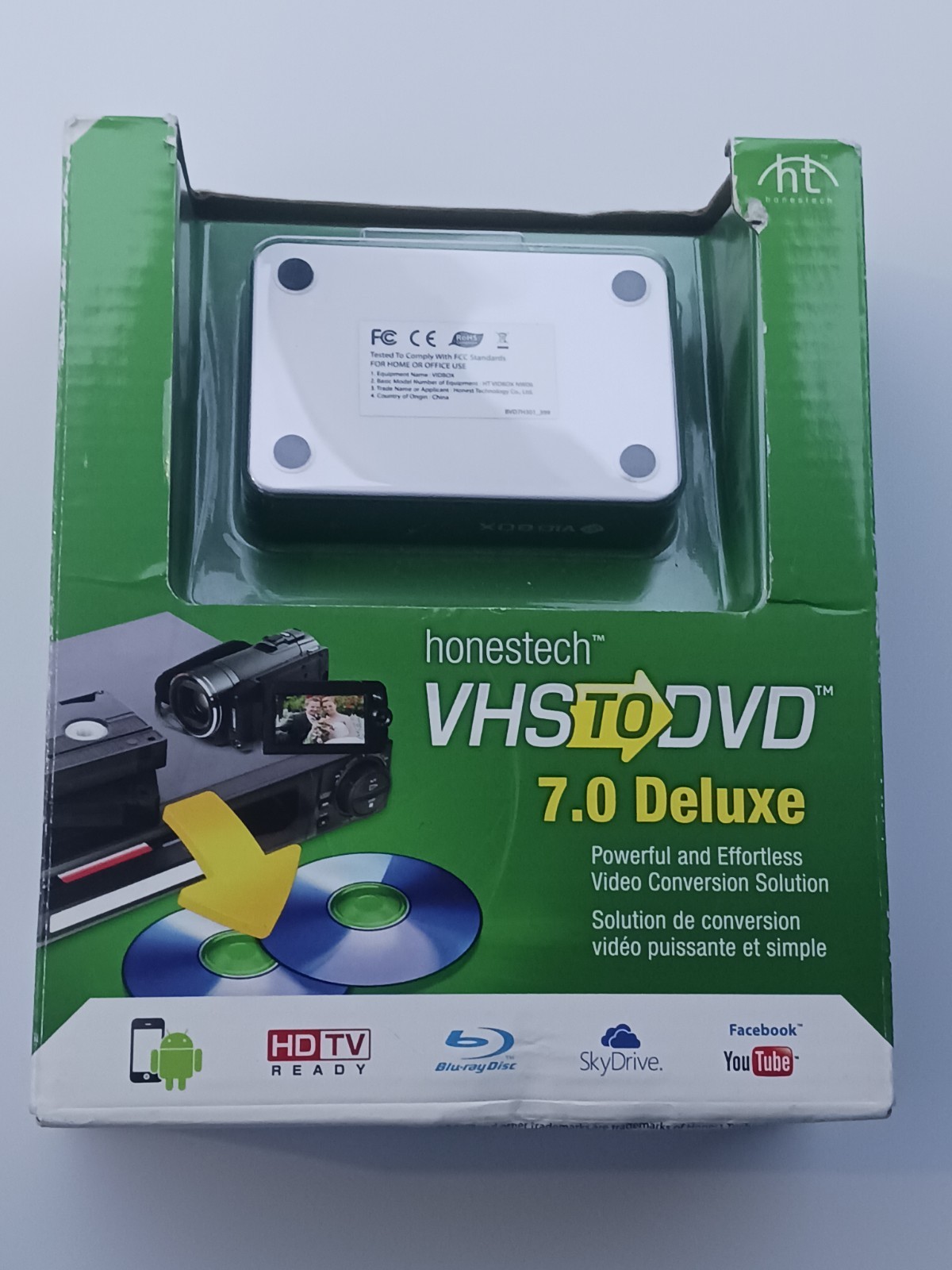 Honestech VHS to DVD Video Conversion Version 7.0 Deluxe - Tested Good