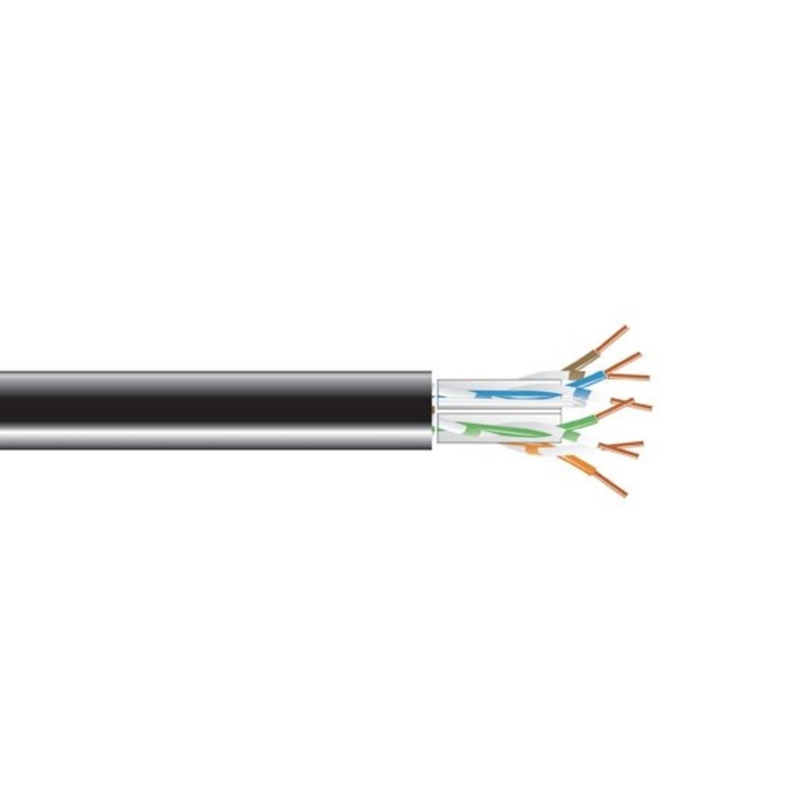 Black Box - C6ABC50-BK-1000 - Black Box GigaTrue Cat.6a UTP Network Cable -