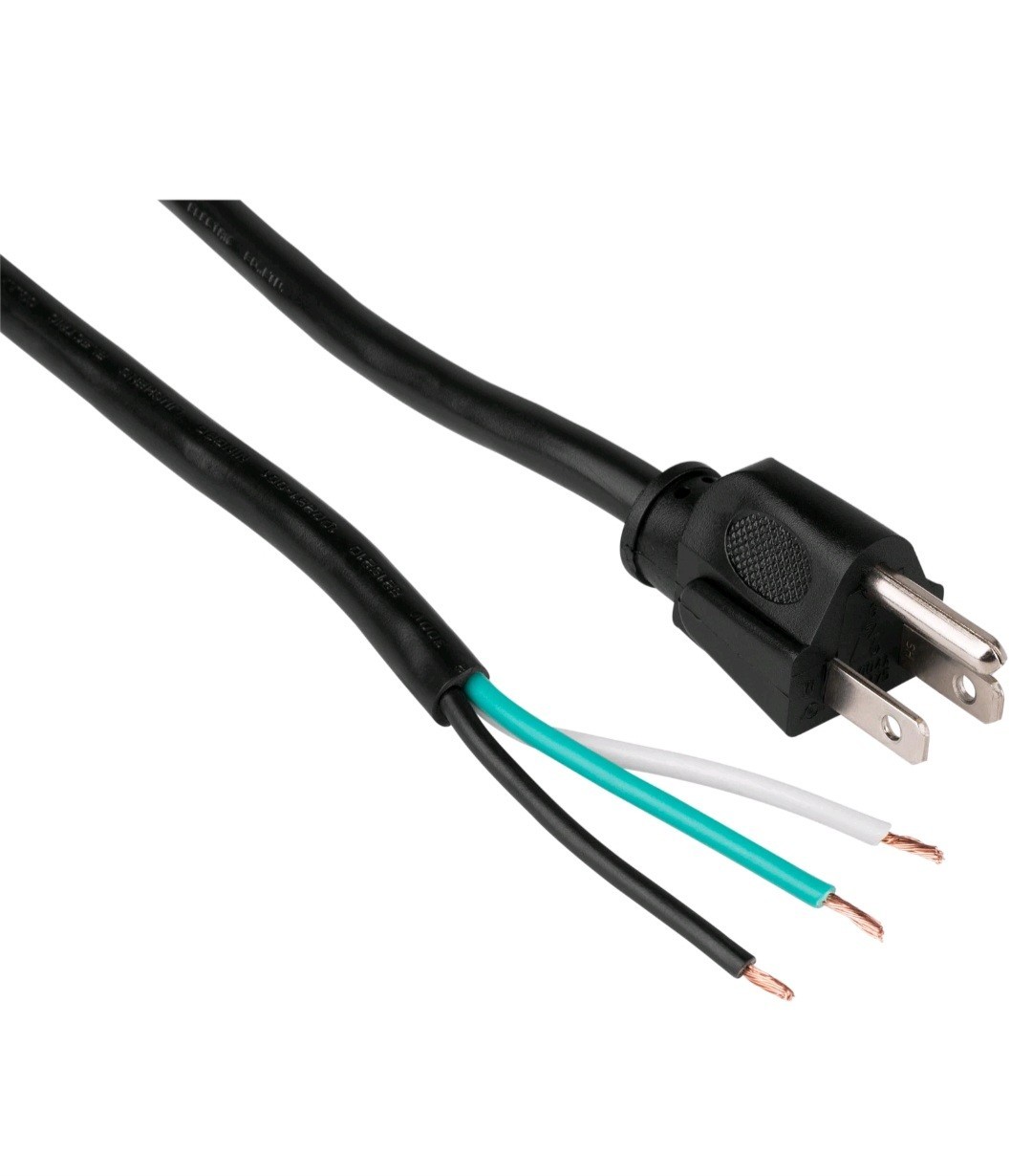 6 Ft 16AWG 3-Prong Heavy Duty Universal AC Power Supply Cord Open End