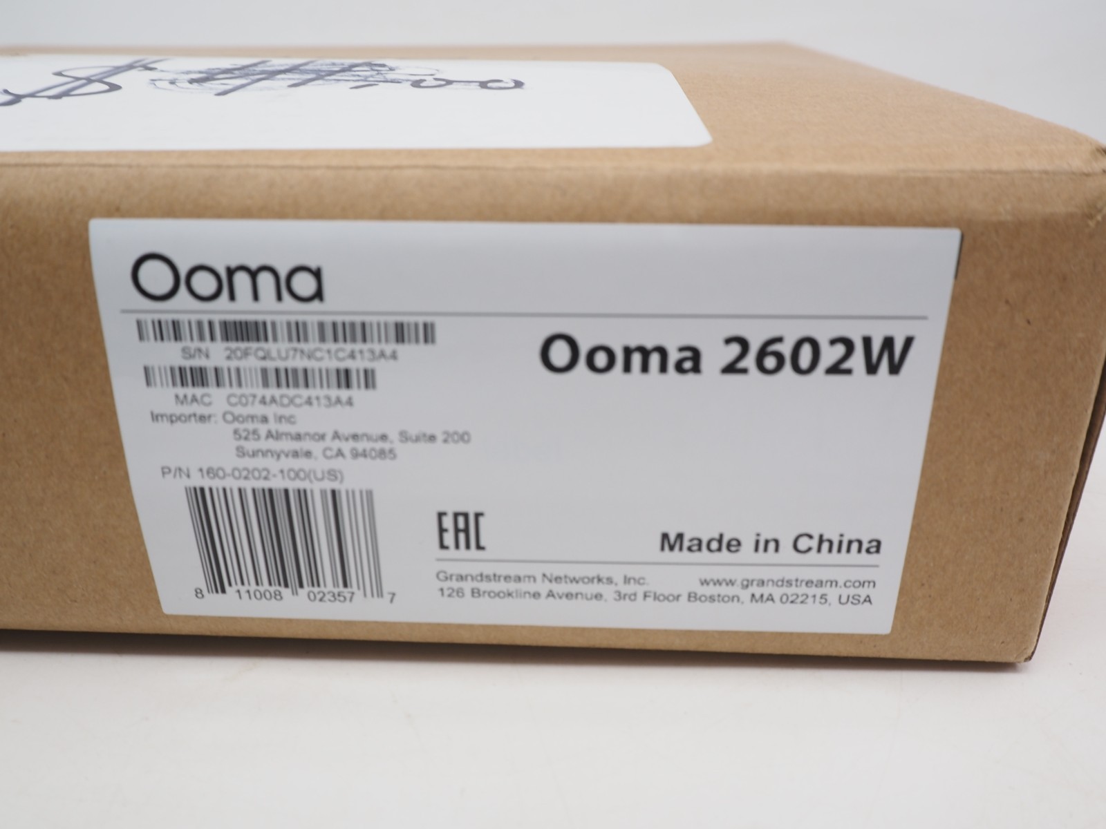 Ooma 2602W WiFi Business IP Phone VoIP 2-Line Open Box Unused Complete