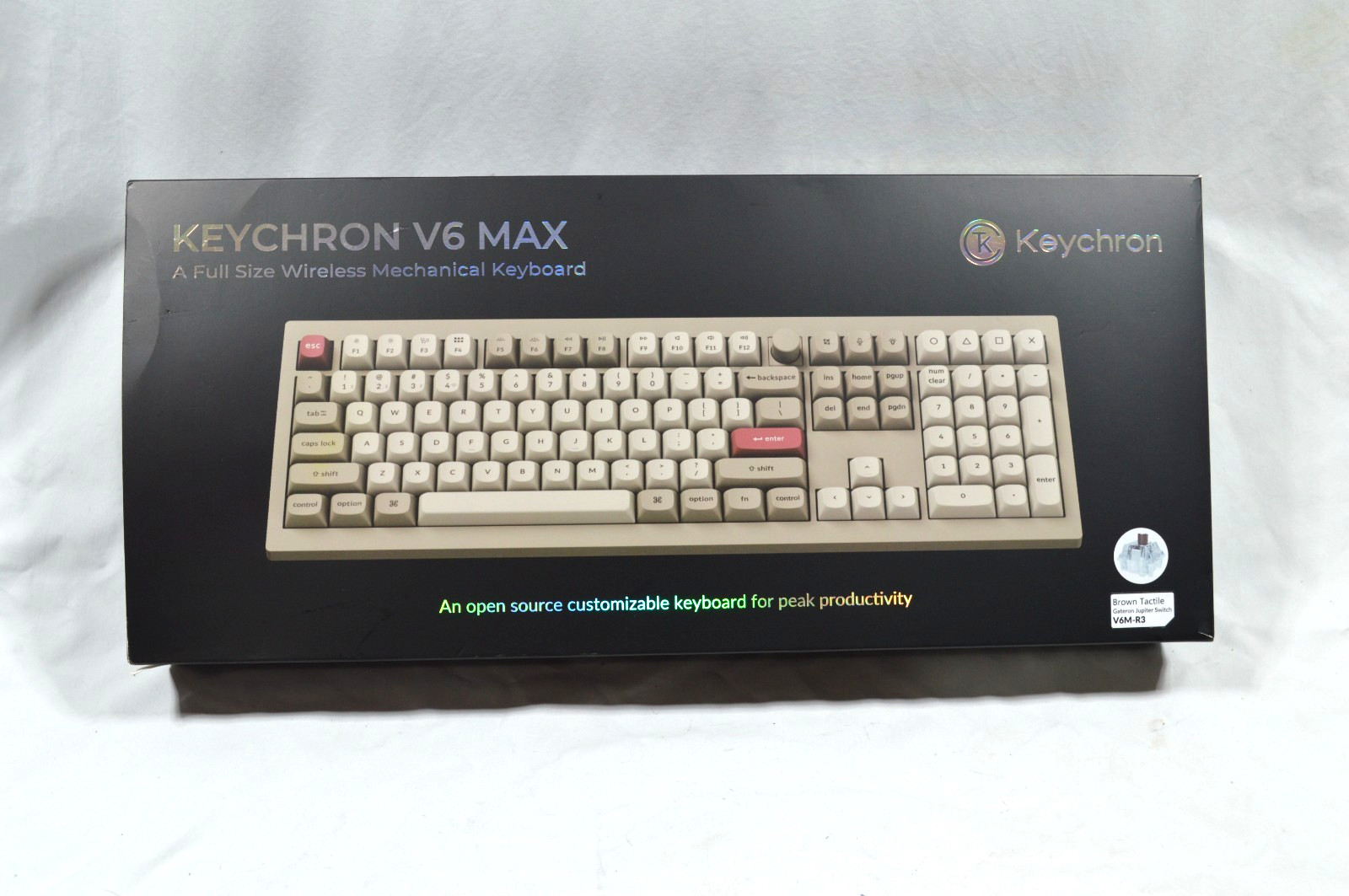 Keychron V6 Max Wireless Mechanical Keyboard 2.4 GHz Bluetooth Retro - V6M-R3