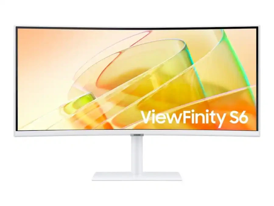 Samsung-ViewFinity 34" S6 (S65TC) UWQHD LED-LCD Curved Monitor White