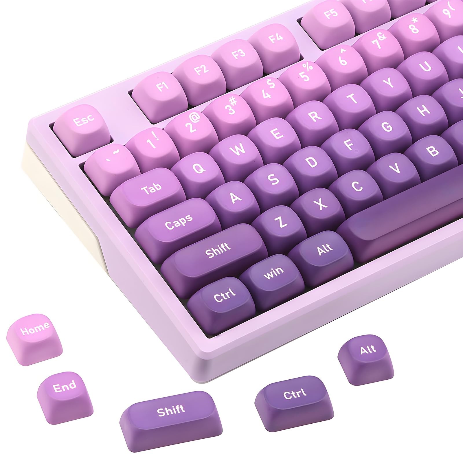 134Keys PBT Keycaps MOA Profile Key Cap for Cherry Gateron MX Switches Mechan...