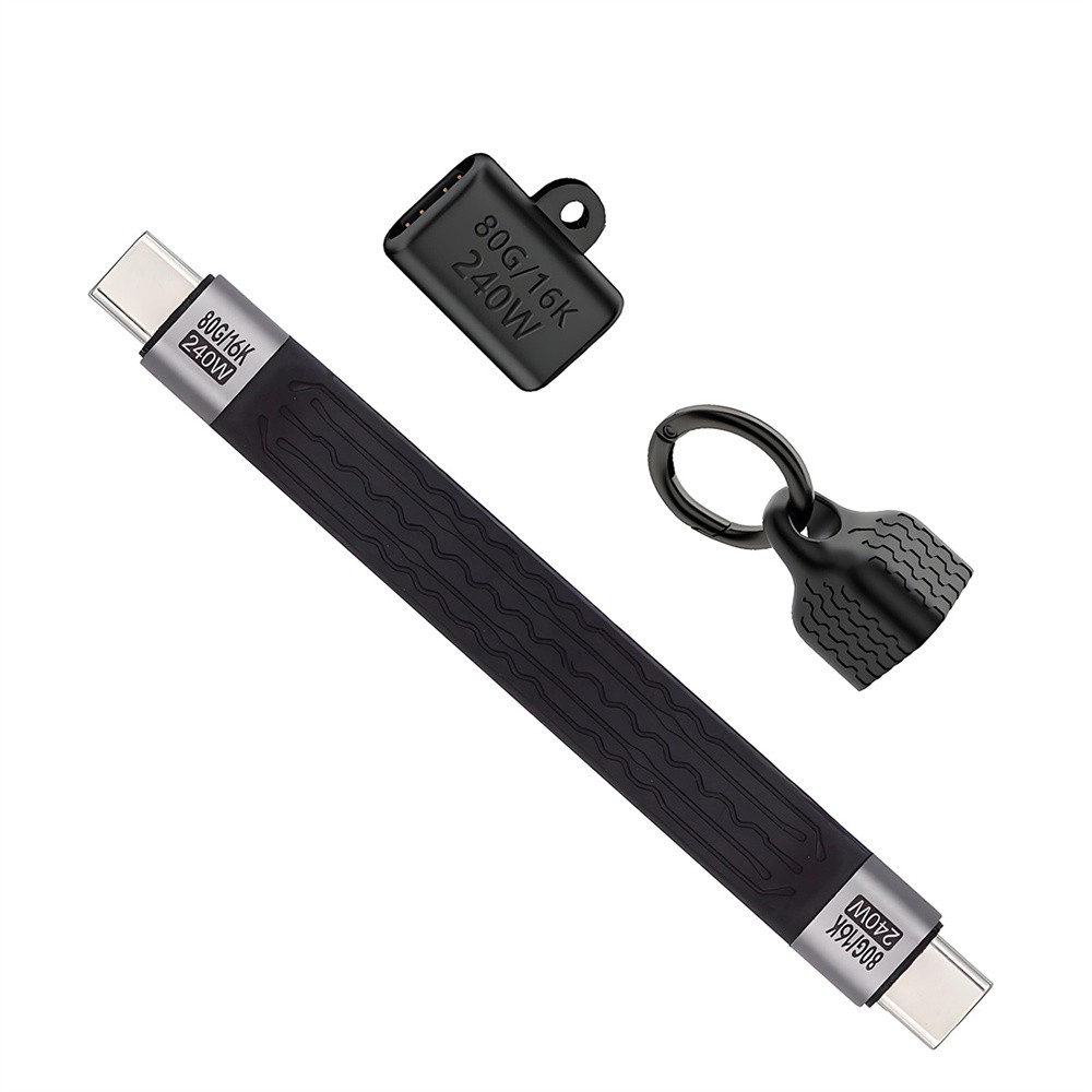 CY 240W USB5.0 Slim FPC Flat Cable 80Gbps 16K@30hz 8K 60Hz 5K & Female Extender