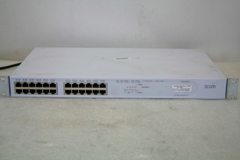 3com 3C17206 10/100Mbps SuperStack 3 Switch 4400 SE 24-Port + 3C17224 & 3C17221