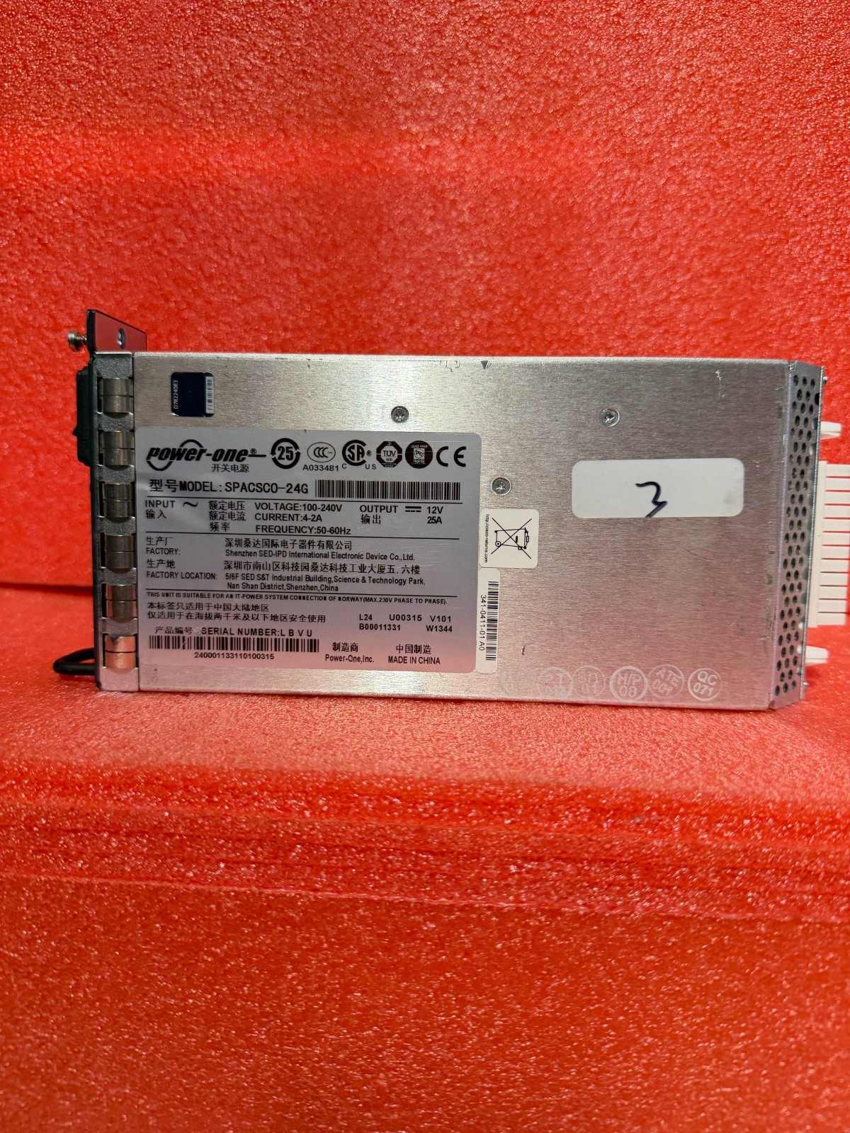 Cisco PWR-C49E-300AC-R 300W AC Power Supply 341-0411-01