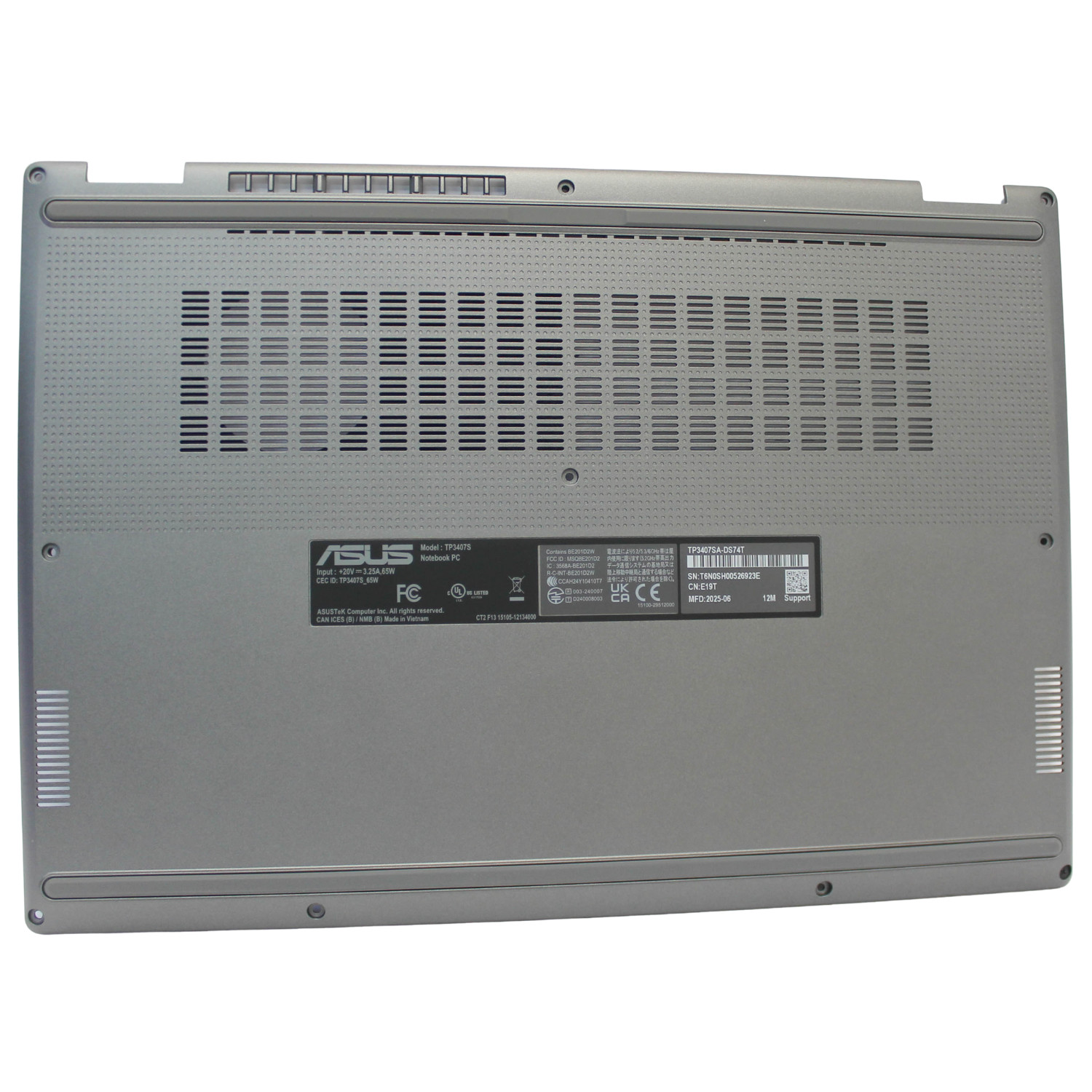 90NB14Y1-R7DP10 ASUS BOTTOM BASE COVER VIVOBOOK 14 FLIP TP3407SA-DS74T "GRADE A"
