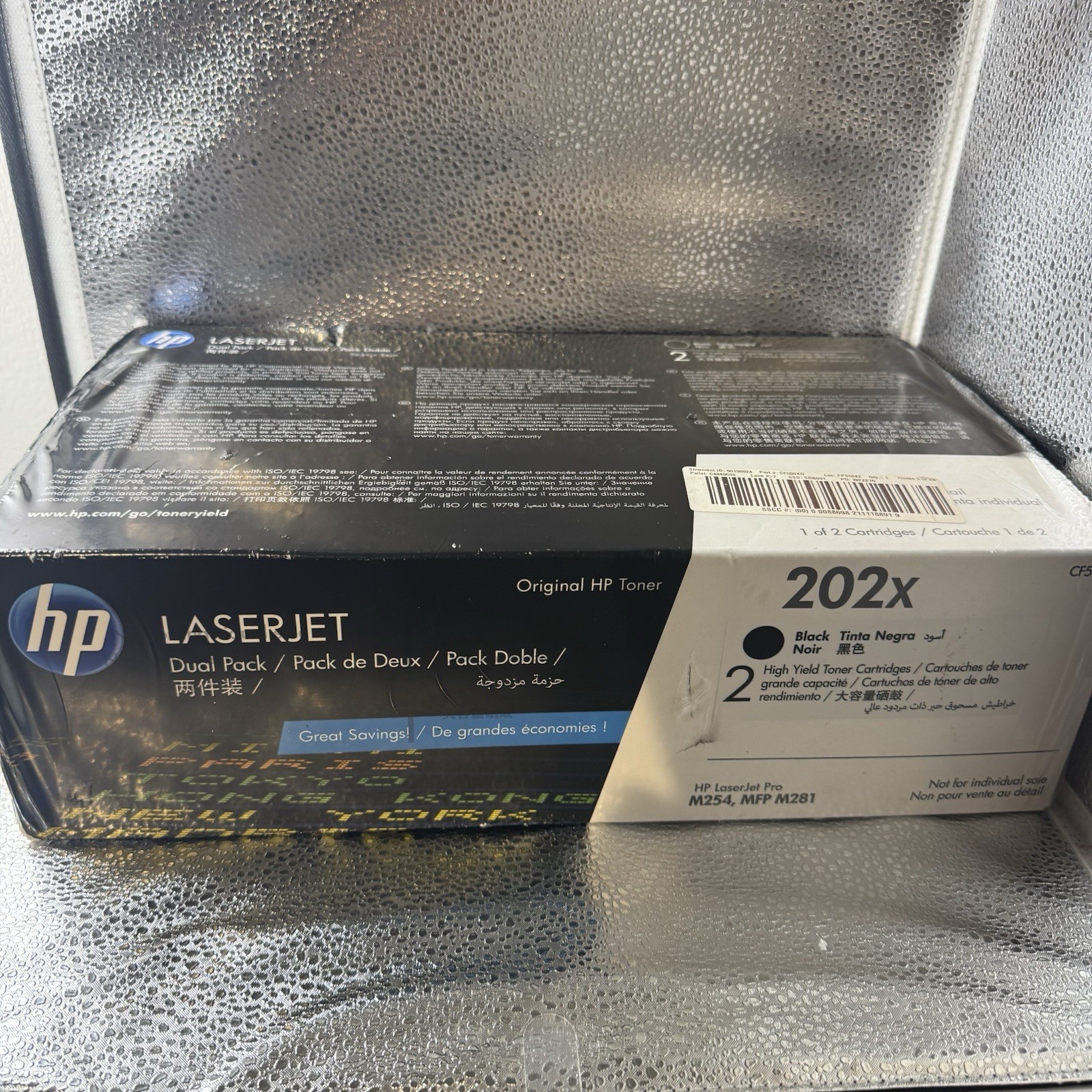 New HP 202X CF500X Black LaserJet Toner Dual Pack Brand New
