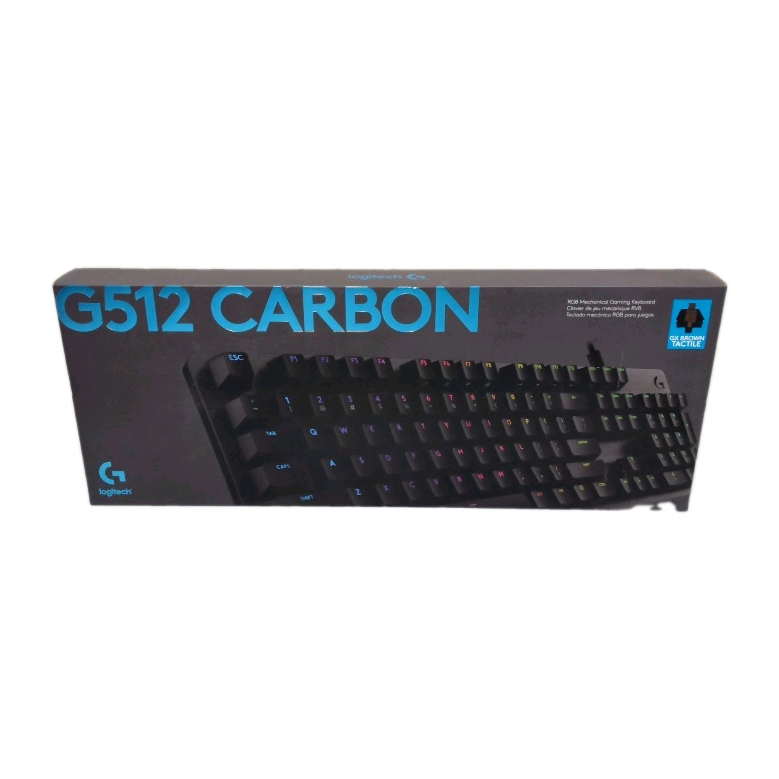 Logitech G512 Carbon RGB Mechanical Keyboard GX Brown Tactile 920-009342 New