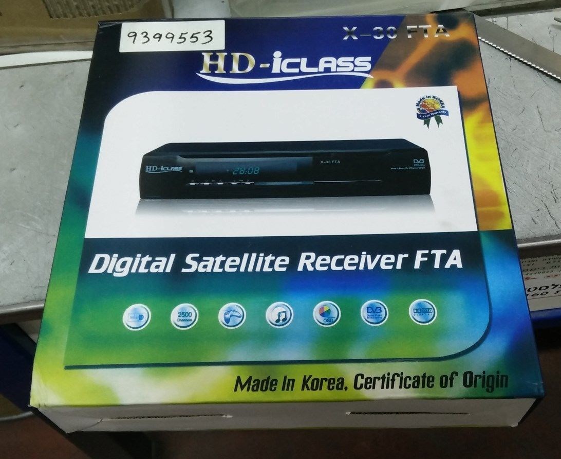 HD-iclas3 X-30 X30 FTA Digital Satellite Receiver FTA - New in Box