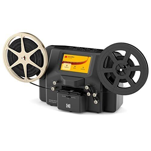 REELS 8mm & Super 8 Films Digitizer Converter with Big 5” Screen, Scanner