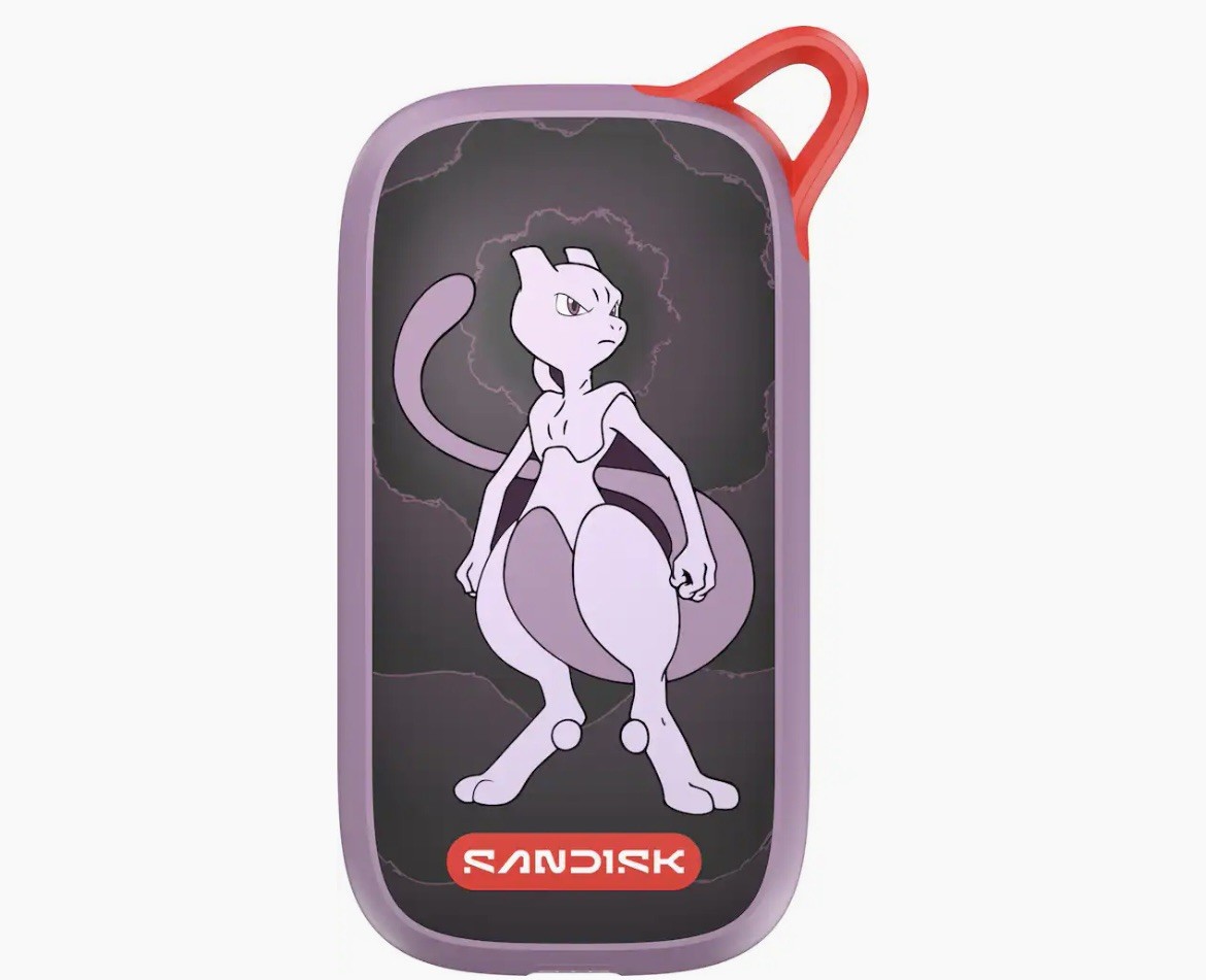 SanDisk 1TB Pokémon Mewtwo Edition Portable SSD Purple Brand New