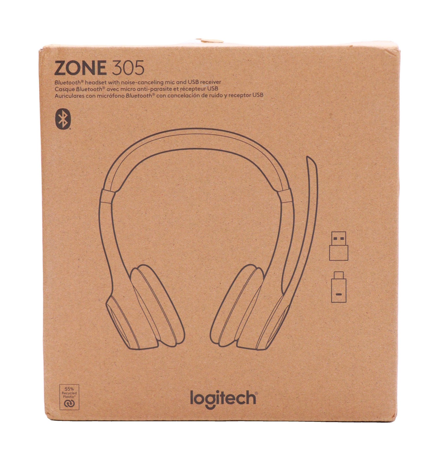 Logitech Zone 305 for Business Wireless Bluetooth Headset UC