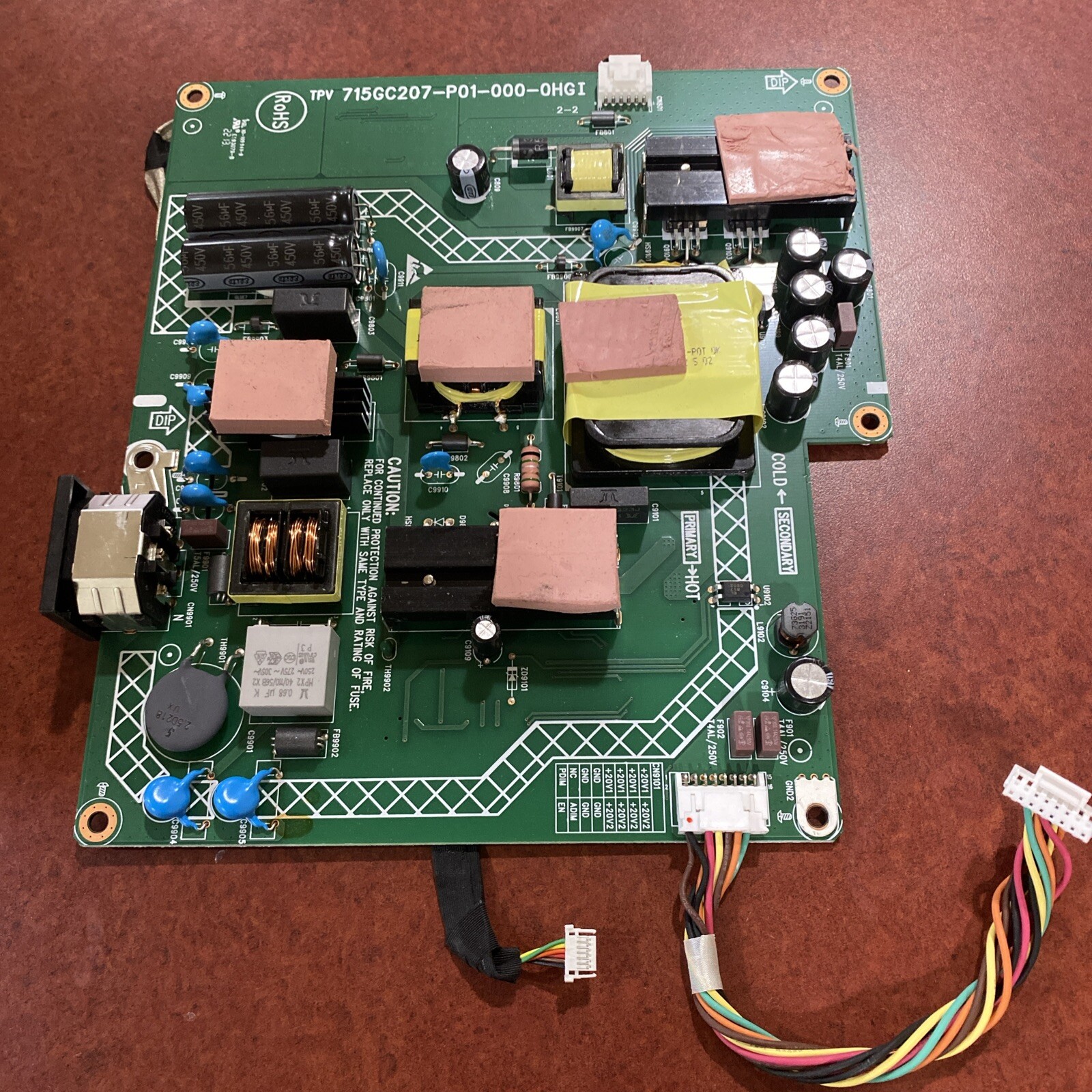 Hp E24m G4 computer power supply board 715GC207-P01-000-0HGI Cables