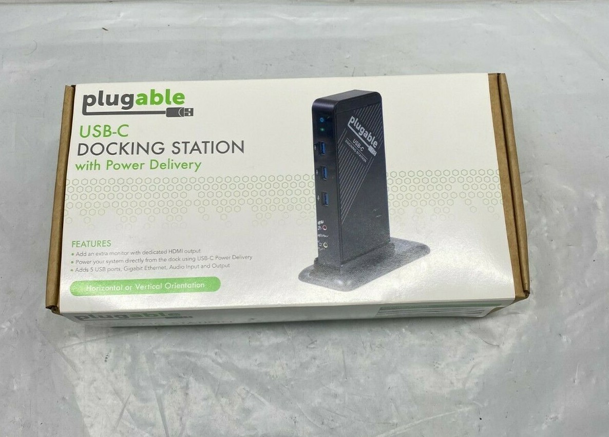 Plugable USB-C Docking Station with Power Delivery, Model: UD-CA1A