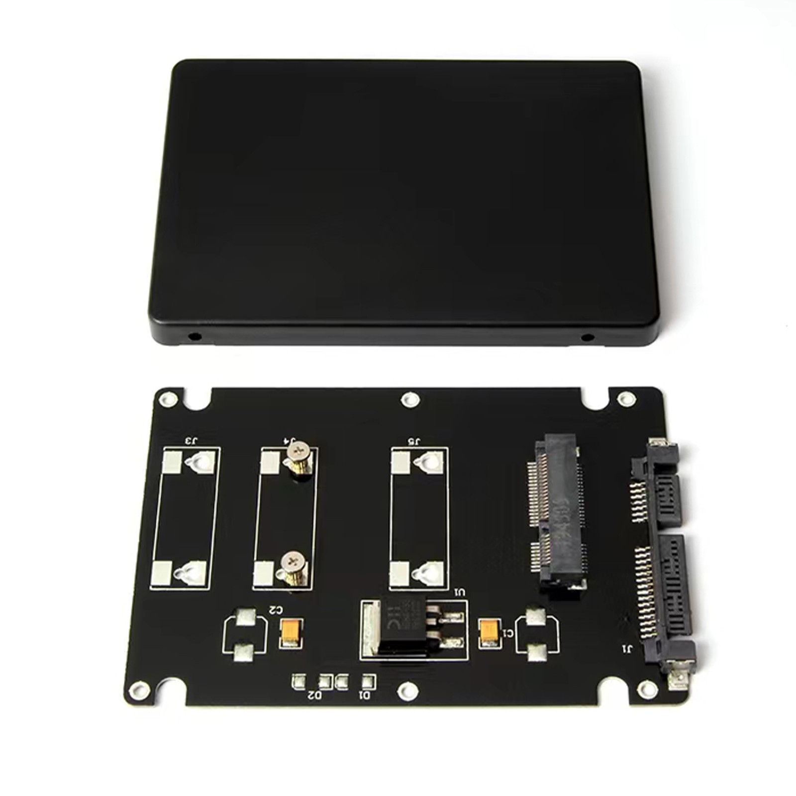 Converter Adapter With Mounting Screws Support mSATA SSD to 2.5" SATA interface
