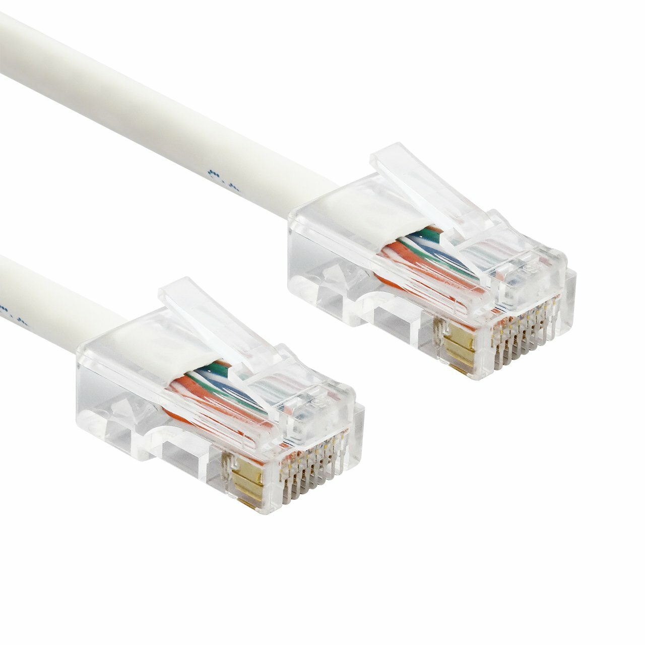 200ft BARE COPPER 10Gbps cat6A Ethernet Cable 23AWG CMR Network Patch Cord WHT
