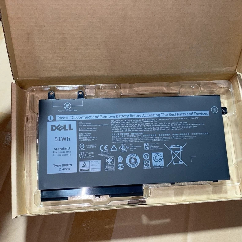 OEM Genuine 51WH R8D7N Battery For Dell Precision 3540 3550 Latitude 5400 5410