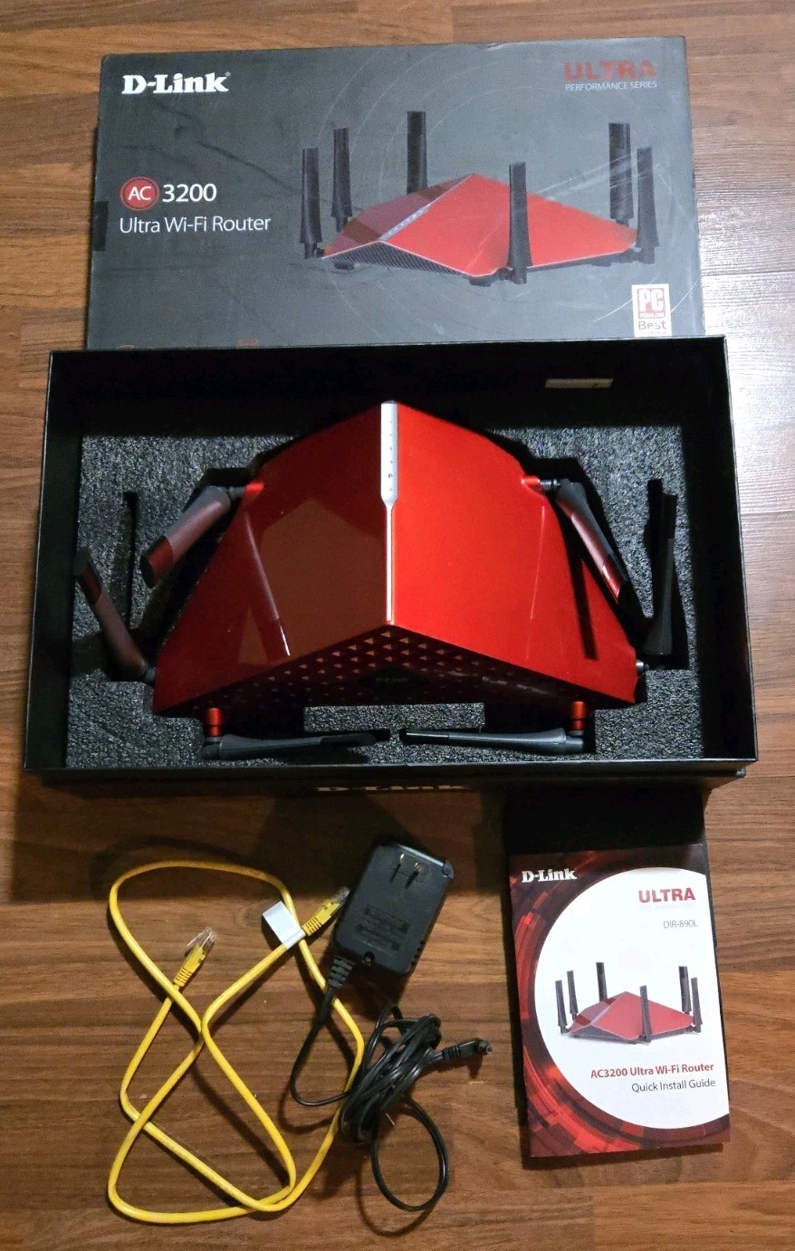D-Link AC3200 Ultra Wi-Fi Router Tri-Band Gigabit MINT & COMPLETE FastFreeShip