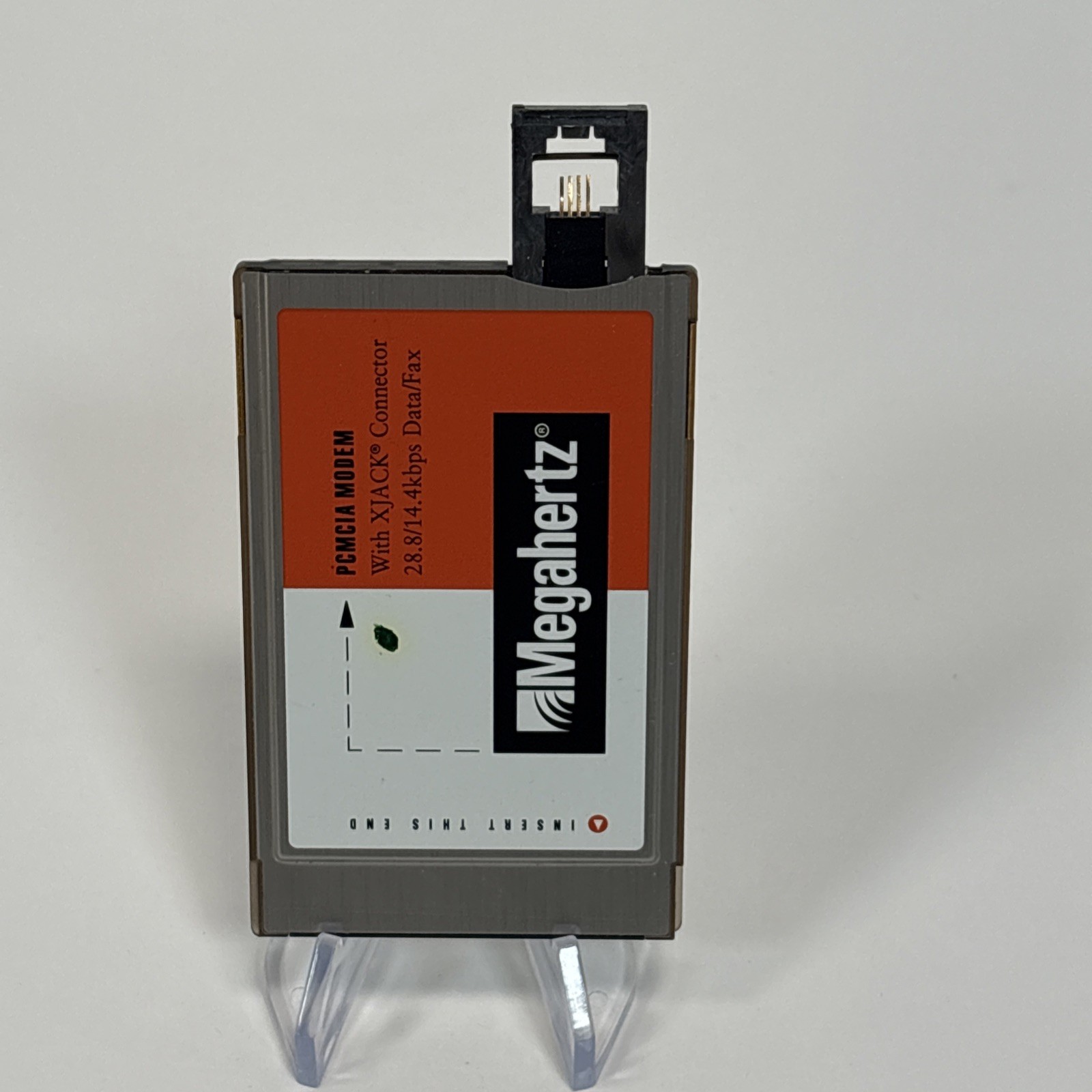Megahertz XJ2288 PCMCIA 28.8k Modem Card XJACK Connector Vintage Laptop