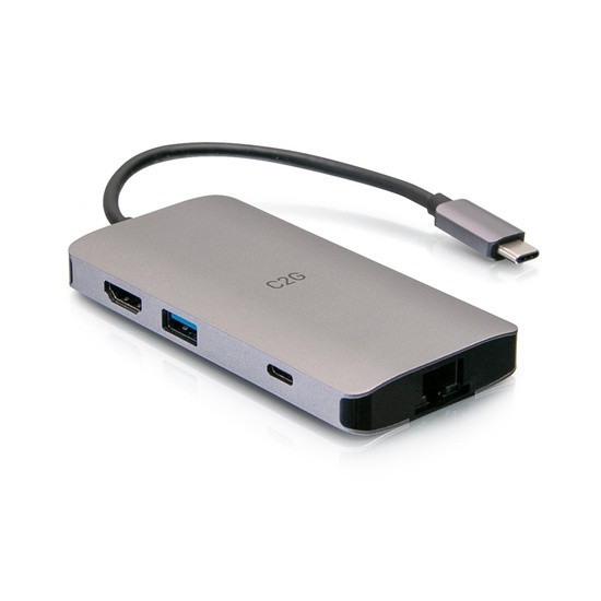 C2G USB-C 8-in-1 Mini Dock with HDMI, 2x USB-A, Ethernet, SD Card Model C2G54458
