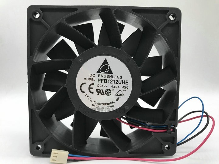 DELTA PFB1212UHE -R00 DC12V 4.80A 120mm high air volume cooling fan 3pin