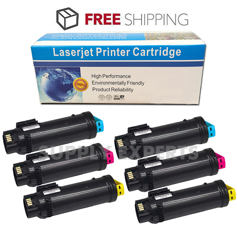 6PK Compatible S2825 Toner Set for Dell H625cdw H825cdw S2825cdn