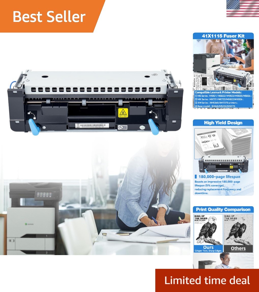 Fuser Kit Replacement, Fuser Maintenance Unit for Lexmark Laser Printer MS821...