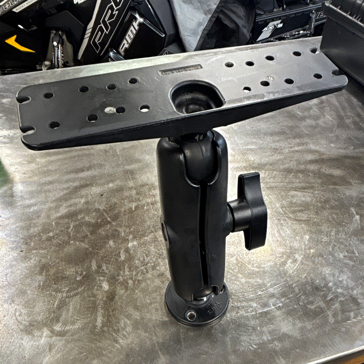 RAM Mounts Black Adjustable Mount with Plate RMR-D-181