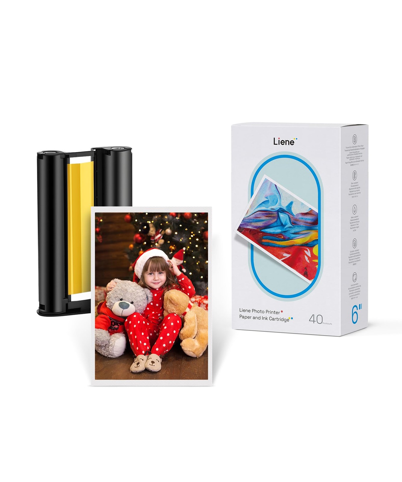 Liene 4x6 Photo Paper Cartridge Refill 40 Pack DHP512 513 514 515