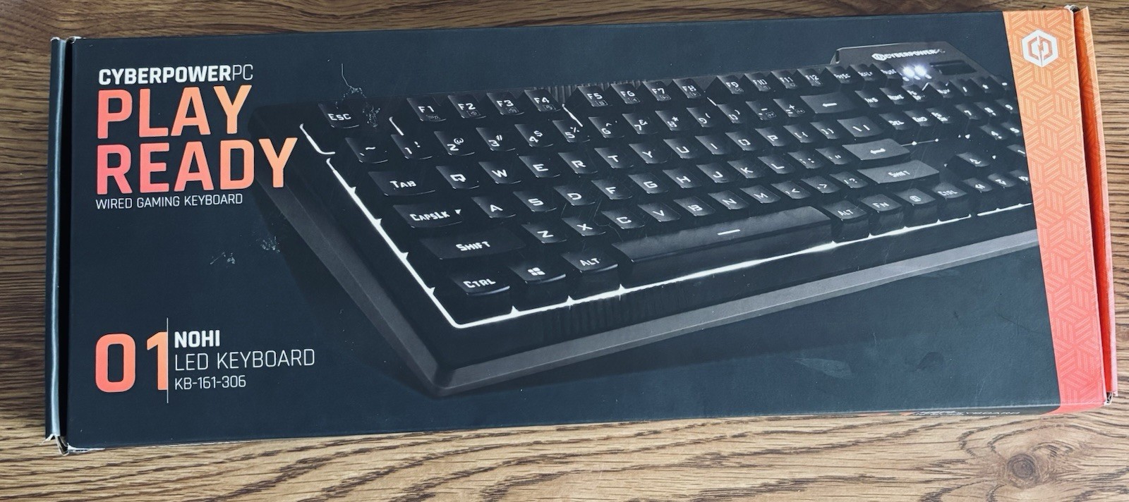Cyberpower PC Play Ready 01 NOHI LED Wired Gaming Keyboard Black KB-161-306