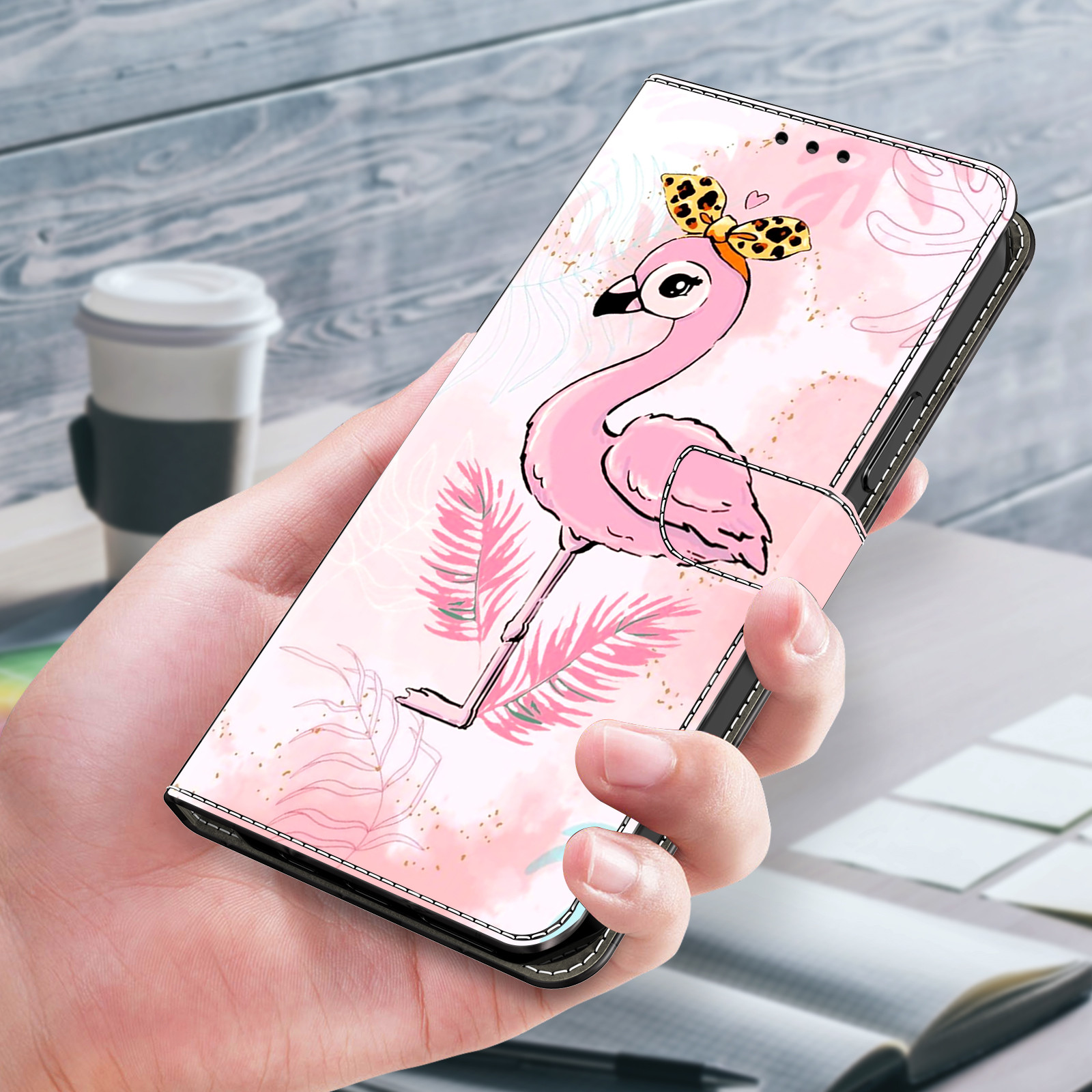Paint Girl Flower Wallet Cover Case For OPPO A38 A58 A16 A17 A53 A38 A74 A73 A54