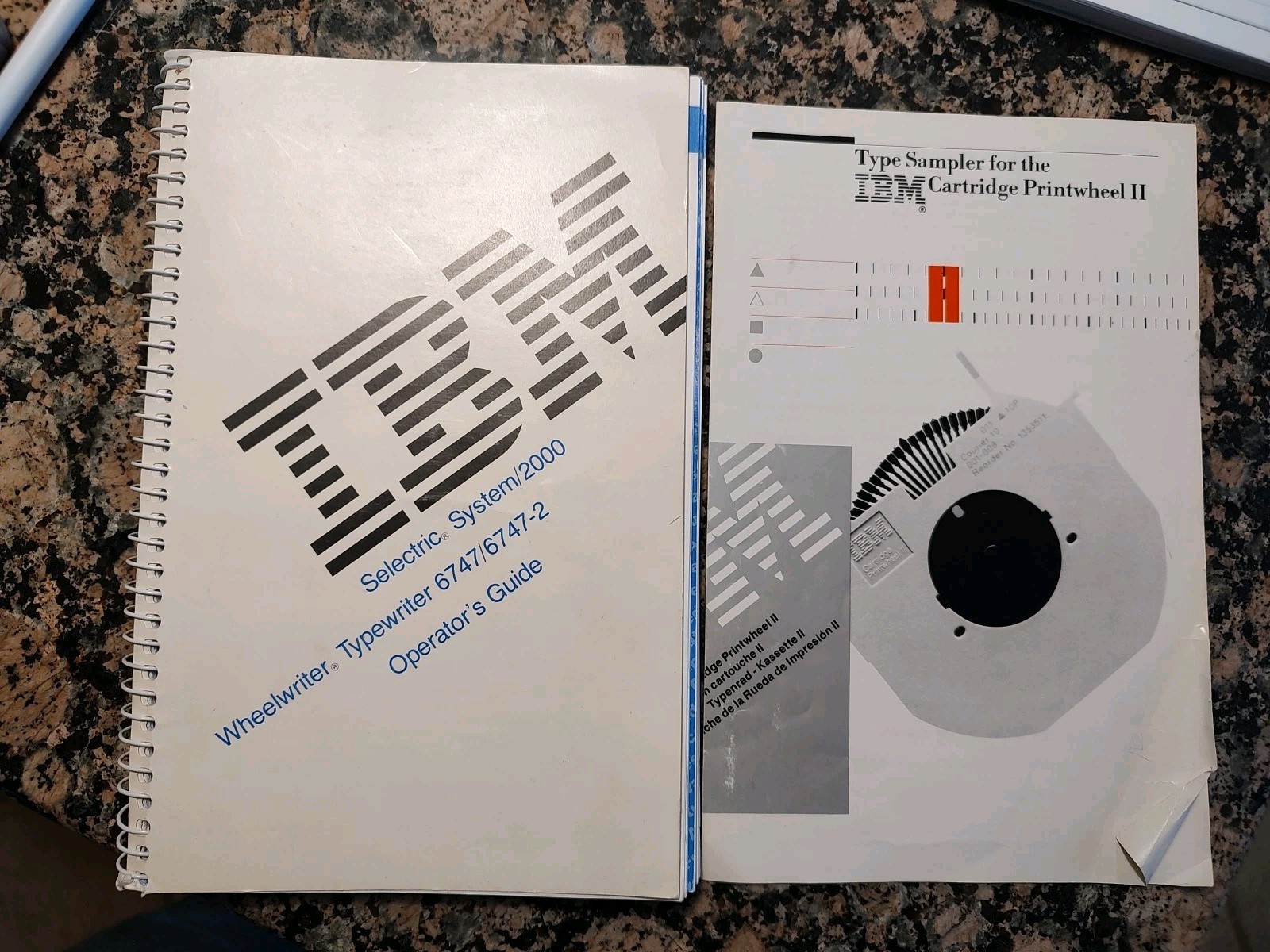 IBM SELECTRIC SYSTEM/2000 WHEELWRITER TYPEWRITER 6747/6747-2 OPERATOR'S GUIDE +