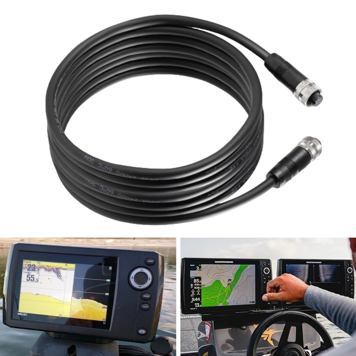 Replace for Humminbird 720073-5 15ft Boat Ethernet Cable AS EC 15E Ethernet Cord