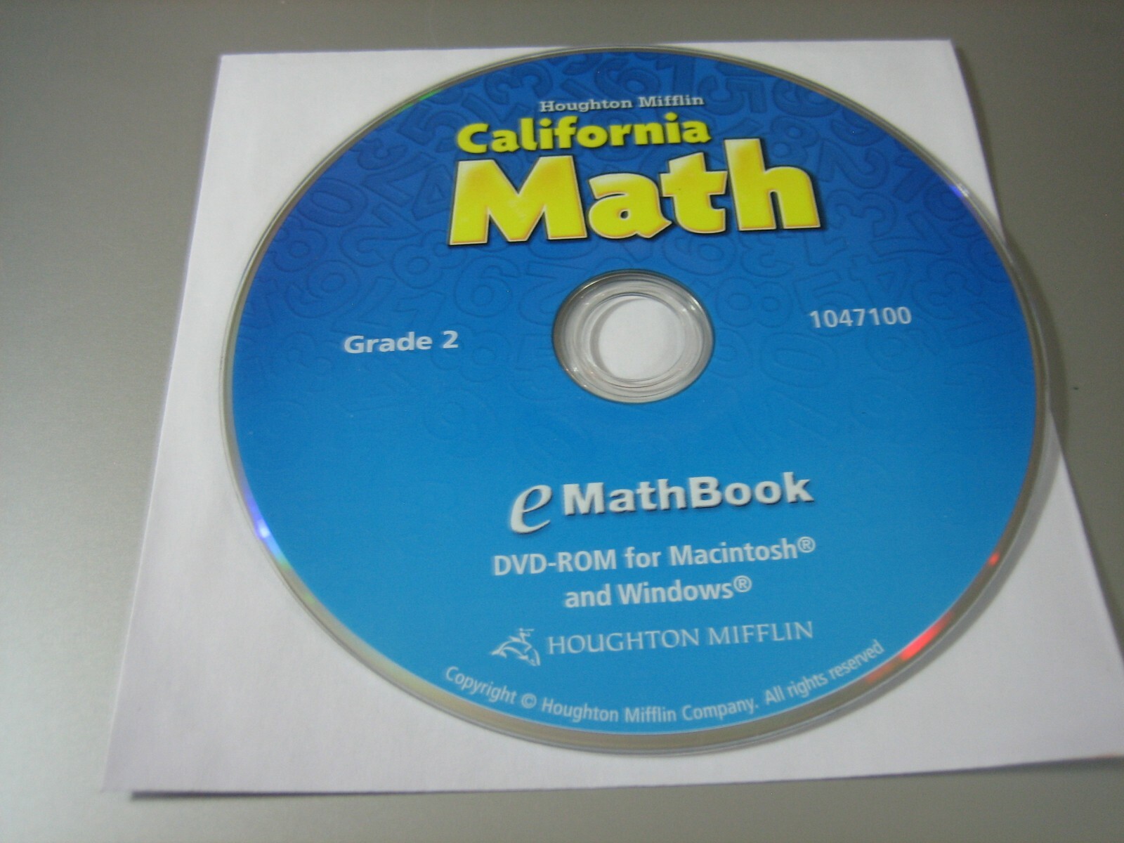 Houghton Mifflin California Math - eMath Book - Grade 2 (PC & MAC, DVD-ROM)