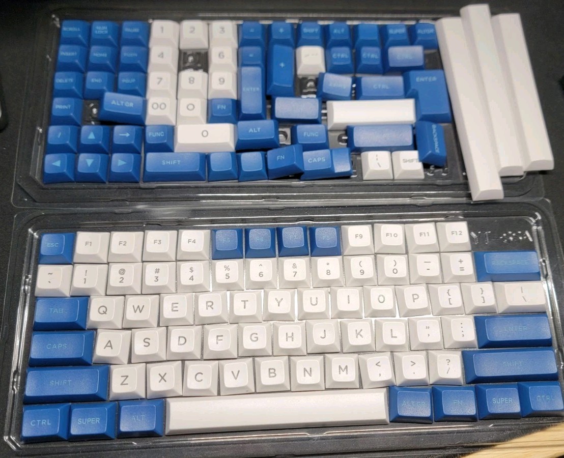 DSA Profile PBT Top Print Keycap Set MX Mechanical Keyboard 