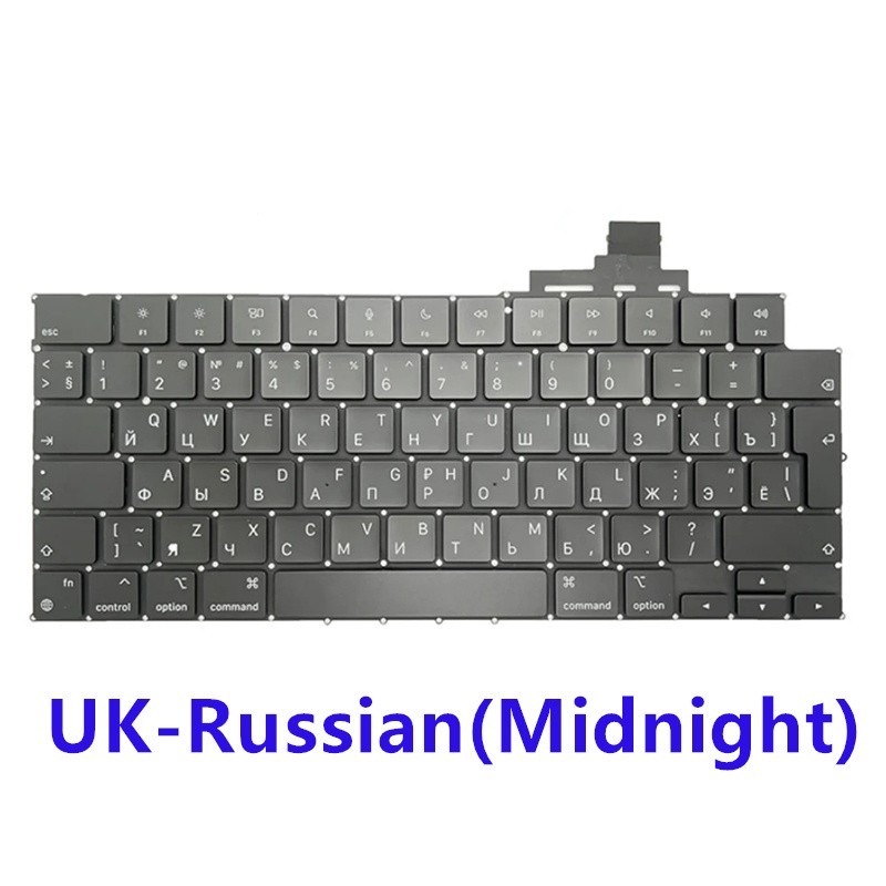 NEW Keyboard UK-Russian For MacBook Air 15" M4 A3241 2025 Year Midnight Blue