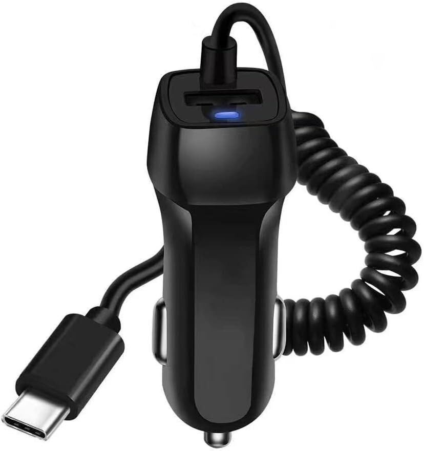 Power Car Charger w/USB Charging Port for Garmin eTrex Touch