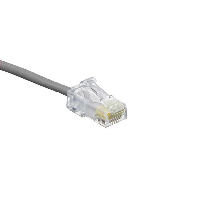 2 ft Panduit UTPSP2GYY 24 AWG Copper Cat 6 UTP Patch Cord Gray