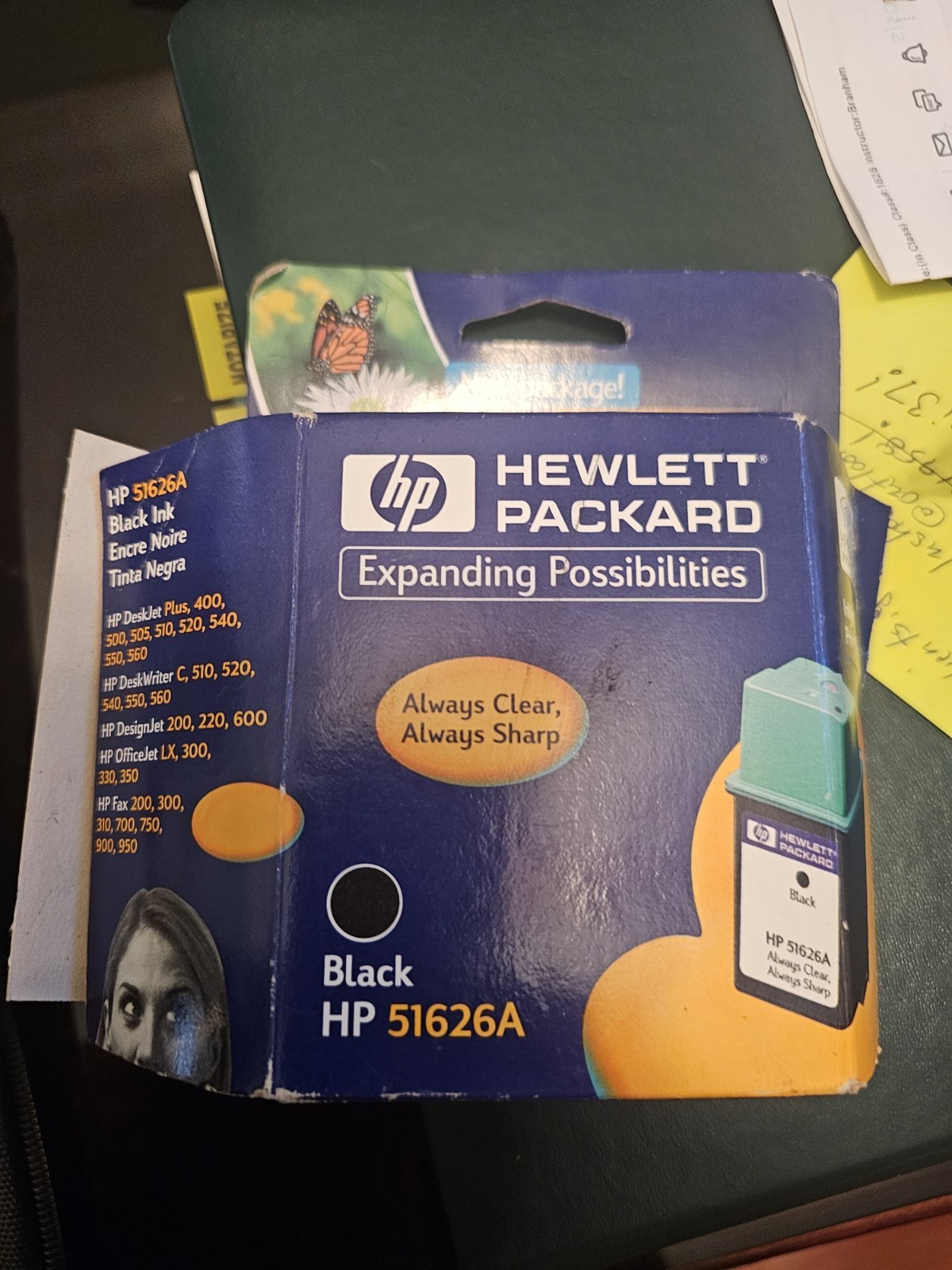 HP 51626A Black Ink Cartridge Genuine Inkjet Print Cartridge Hewlett Packard