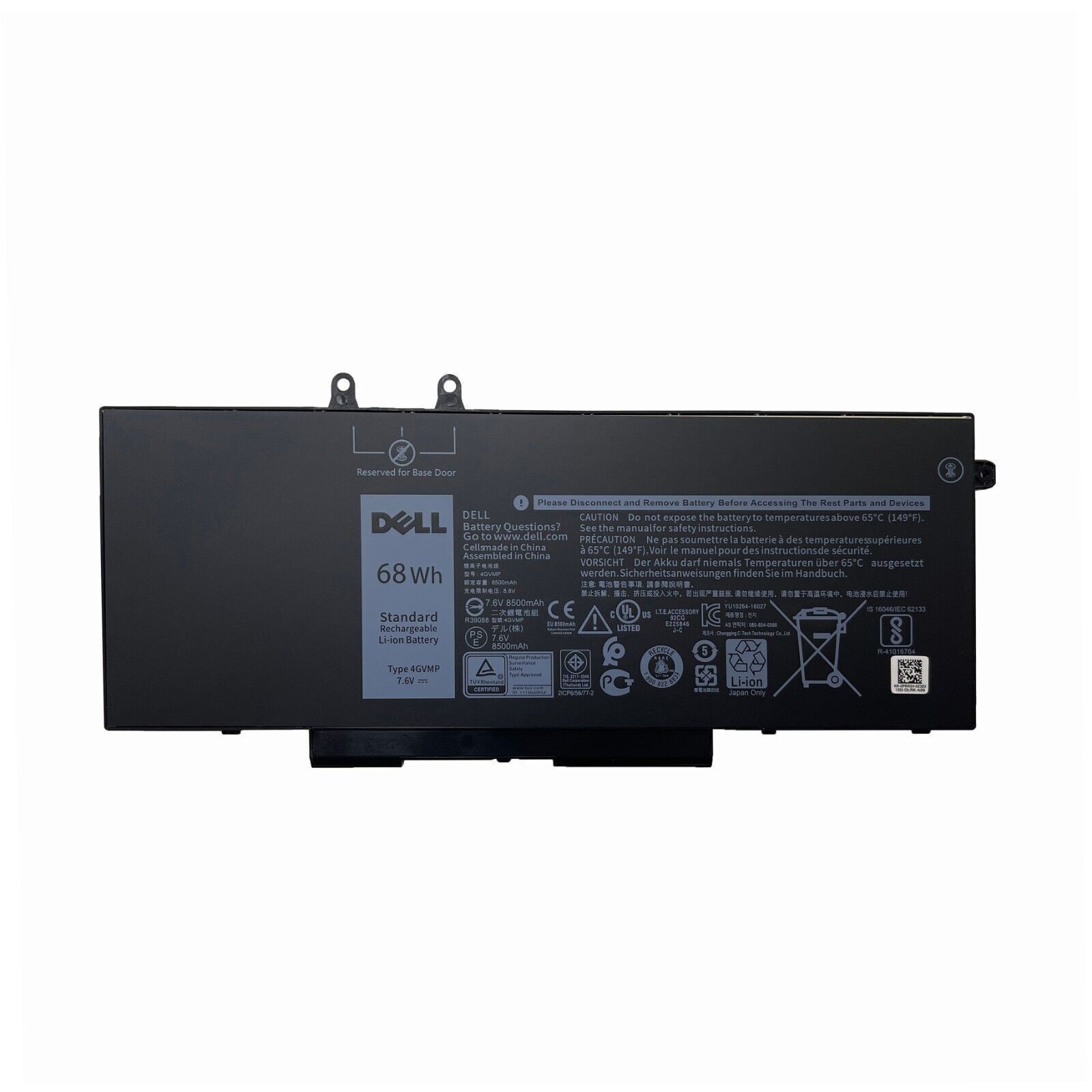 OEM Genuine 68WH 4GVMP Battery For Dell Latitude 5400 5500 Precision 3540 9JRYT