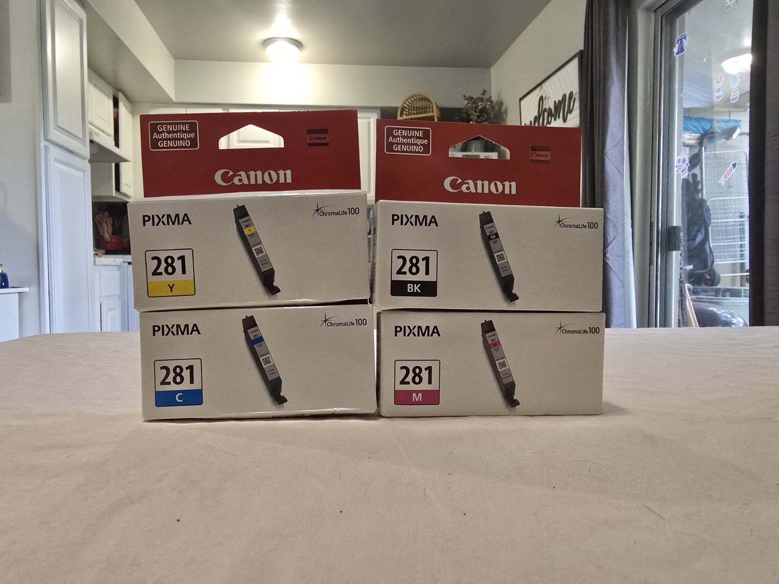 CANON - Pixma CLI-281 Color Ink Cartridge Combo Cyan/Yellow/Magenta) - BLACK NEW
