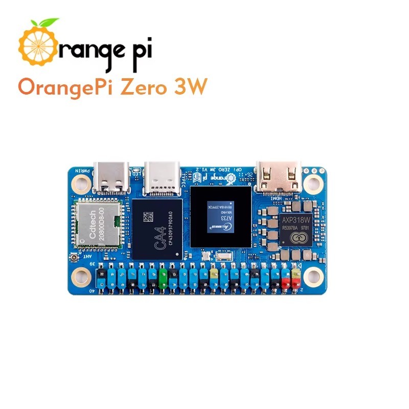 Orange Pi Zero3W 6GB LPDDR5 Single Board Computer + Cooling Fan 2pcs