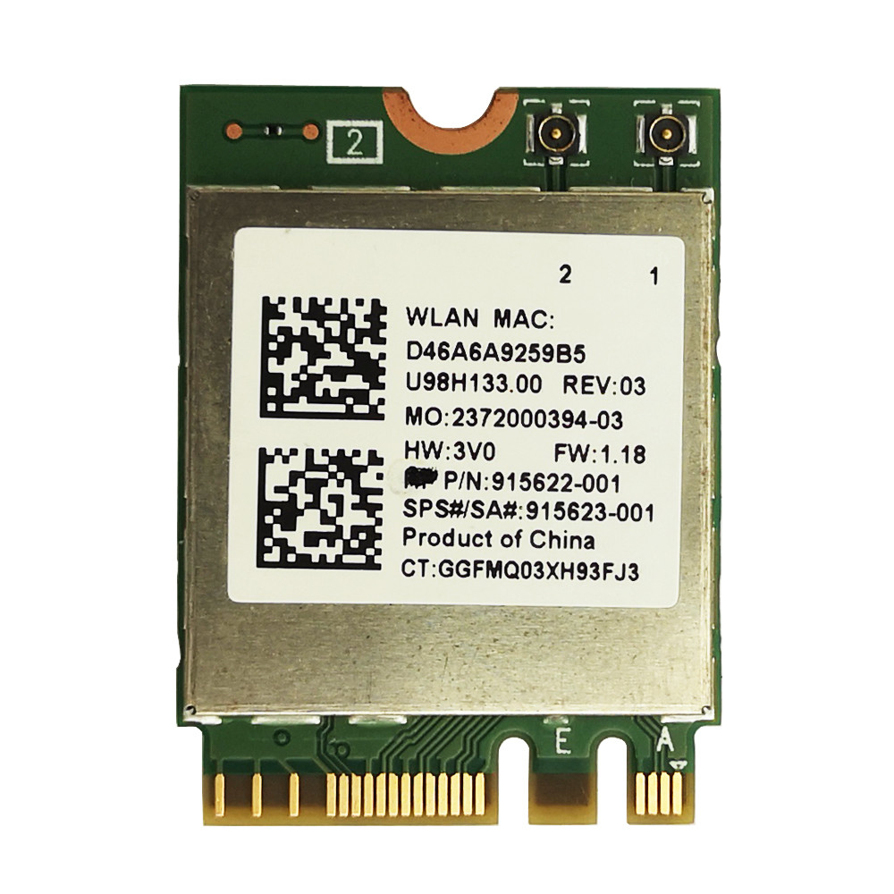 Realtek RTL8822BE 802.11AC WiFi + Bluetooth4.1 NGFF Wireless WLAN Card 2.4G/5GHz