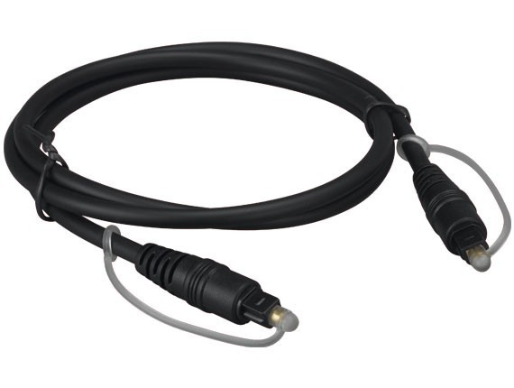 6ft Digital Toslink Optical Cable, Molded Type, Male to Male, Black