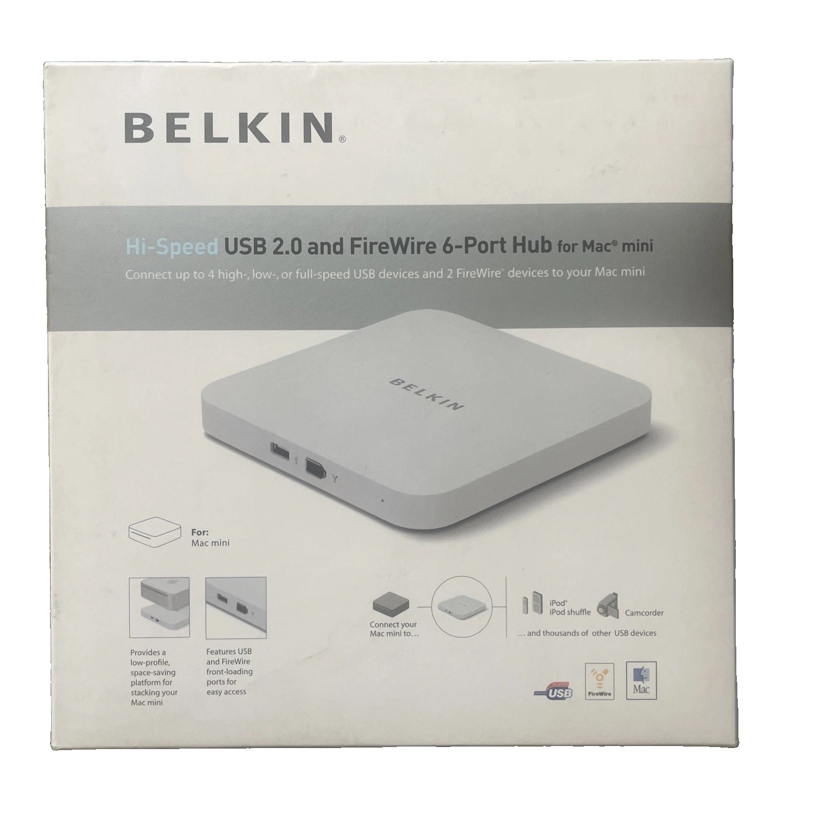Belkin USB 2.0 and FireWire 6-Port Hub Mac OS F5U507