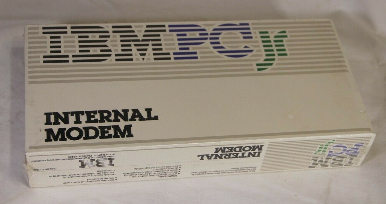 IBM PCjr Internal Modem Sealed in Original Box - See Pics