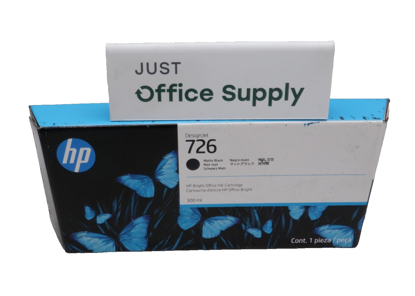 Genuine HP 726 Matte Black CH575A 300ml Ink Cartridge 